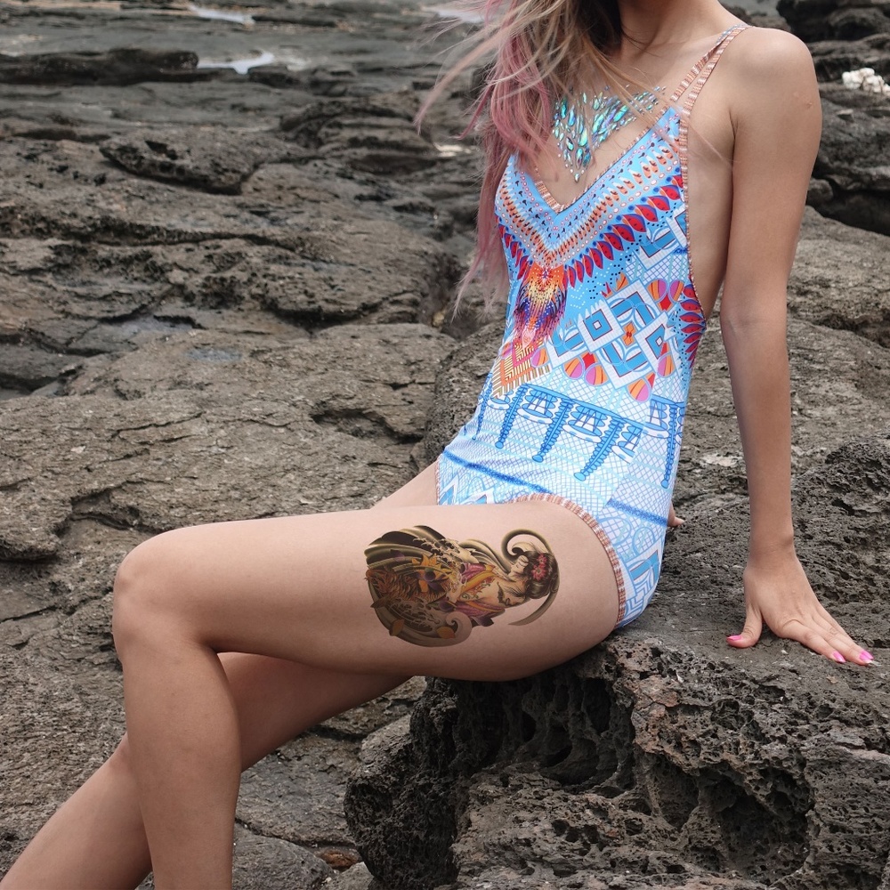 Geisha Temporary Tattoo